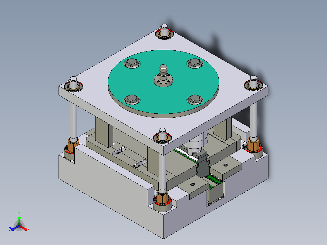 折弯机9正等轴测图