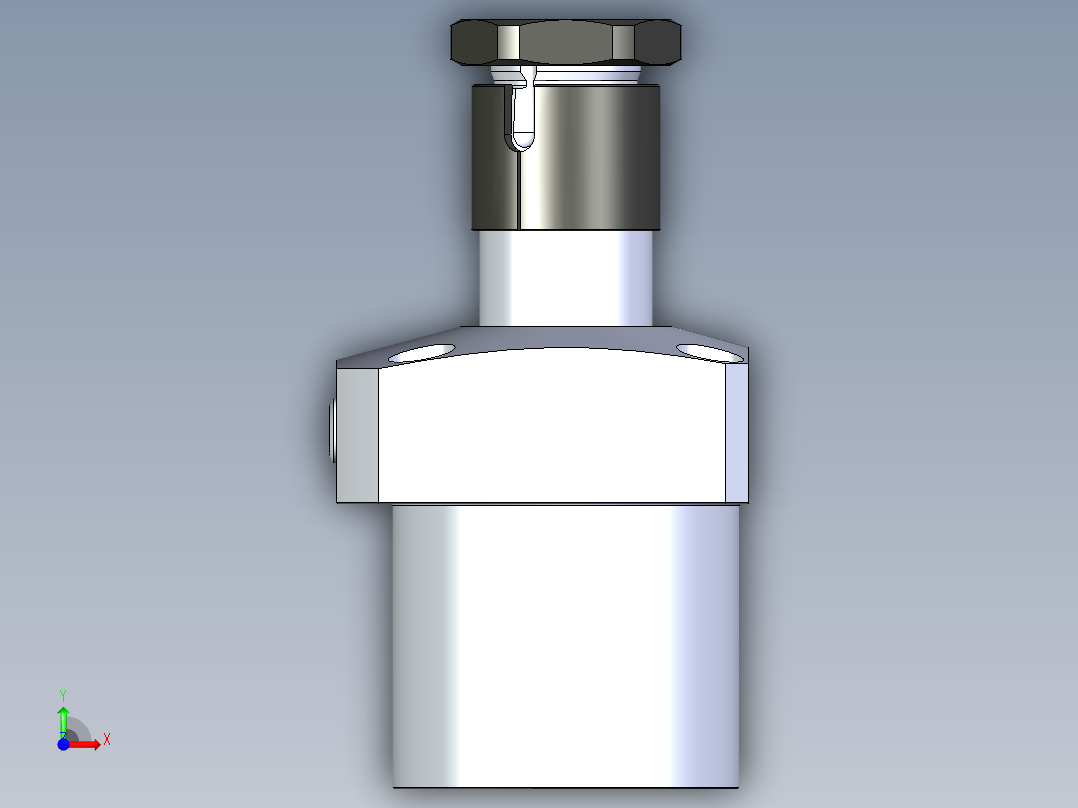 KOSMEKLHA0900-GR-Y60_R01多系列多零件图纸模型前视图