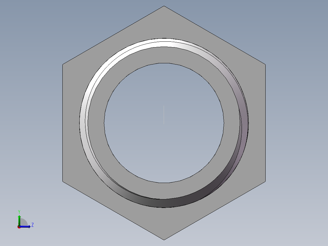 转接头-内外丝等径 DN15左视图