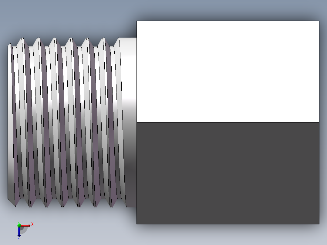 转接头-内外丝等径 DN15俯视图