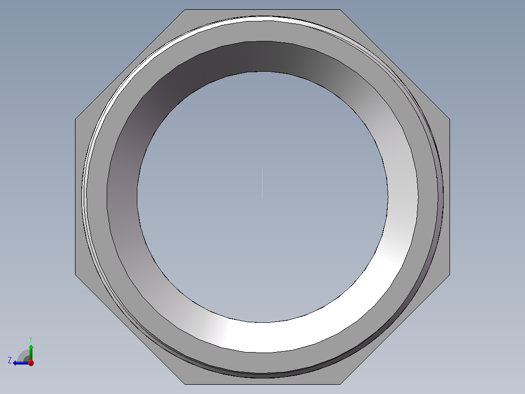 水管接头-有边 [DN65X65.5]右视图