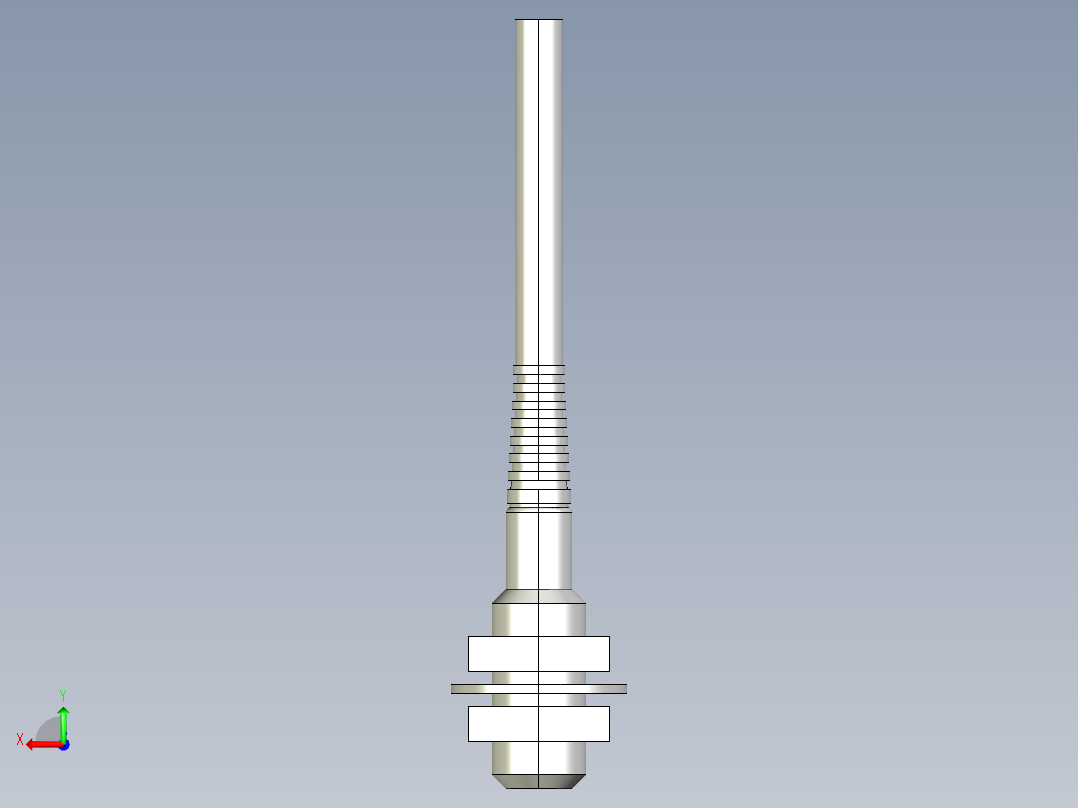 基恩士EZ-8M_kc图纸模型后视图