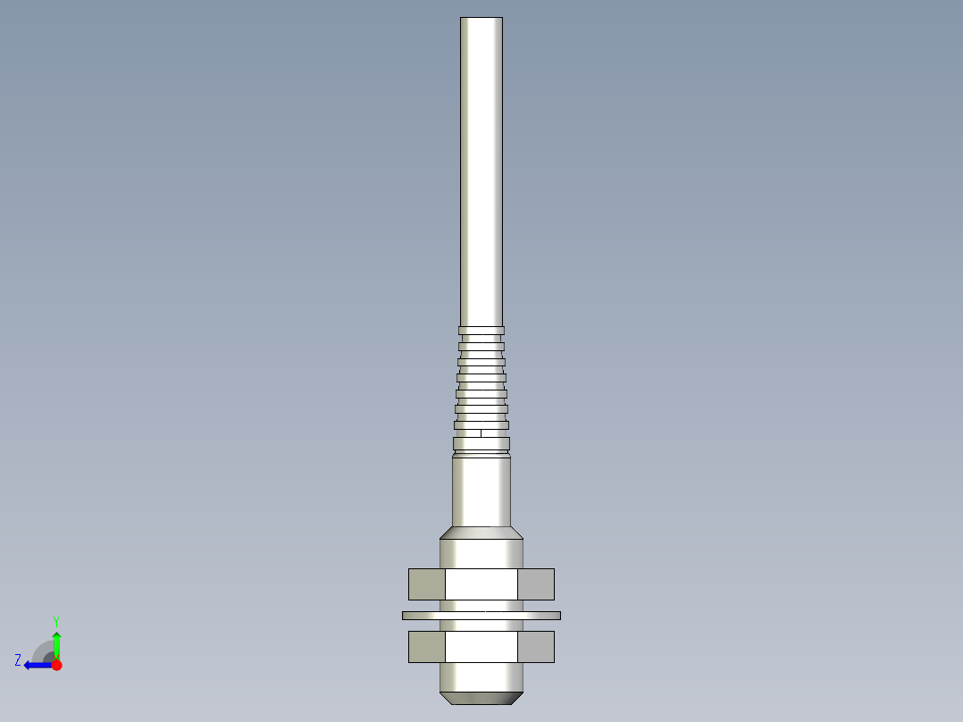 基恩士EZ-8M_kc图纸模型右视图
