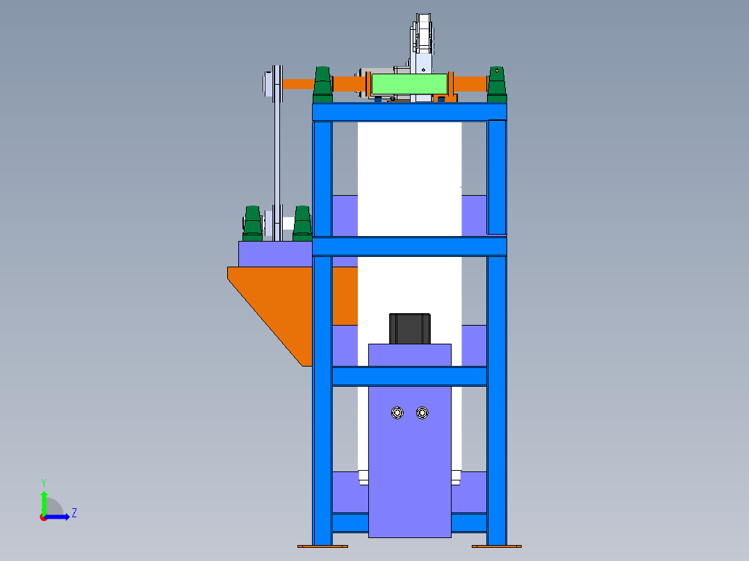 基于SW小型多功能茶叶分选机结构设计含三维 二维 说明书左视图