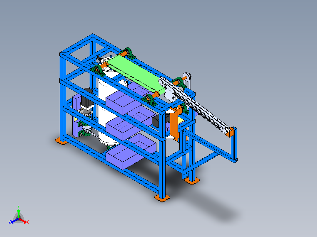 基于SW小型多功能茶叶分选机结构设计含三维 二维 说明书正等轴测图