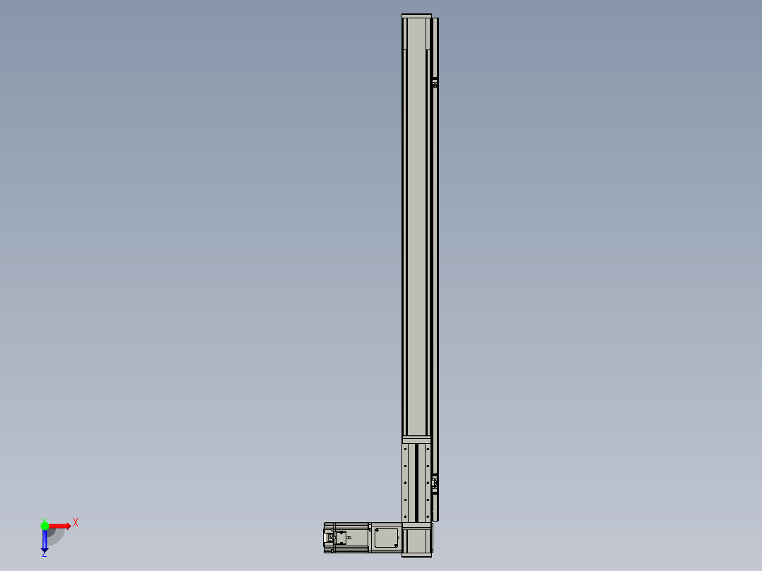 欧规系列-LB8-L150-S1050-BR-ZP75-C3俯视图