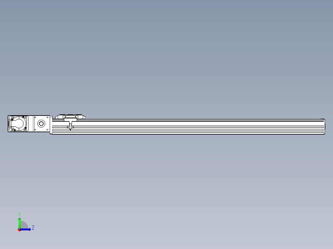 同步带全封闭直线模组TPA-HCB-85D-90-L900-ML-Y-P20-N3左视图