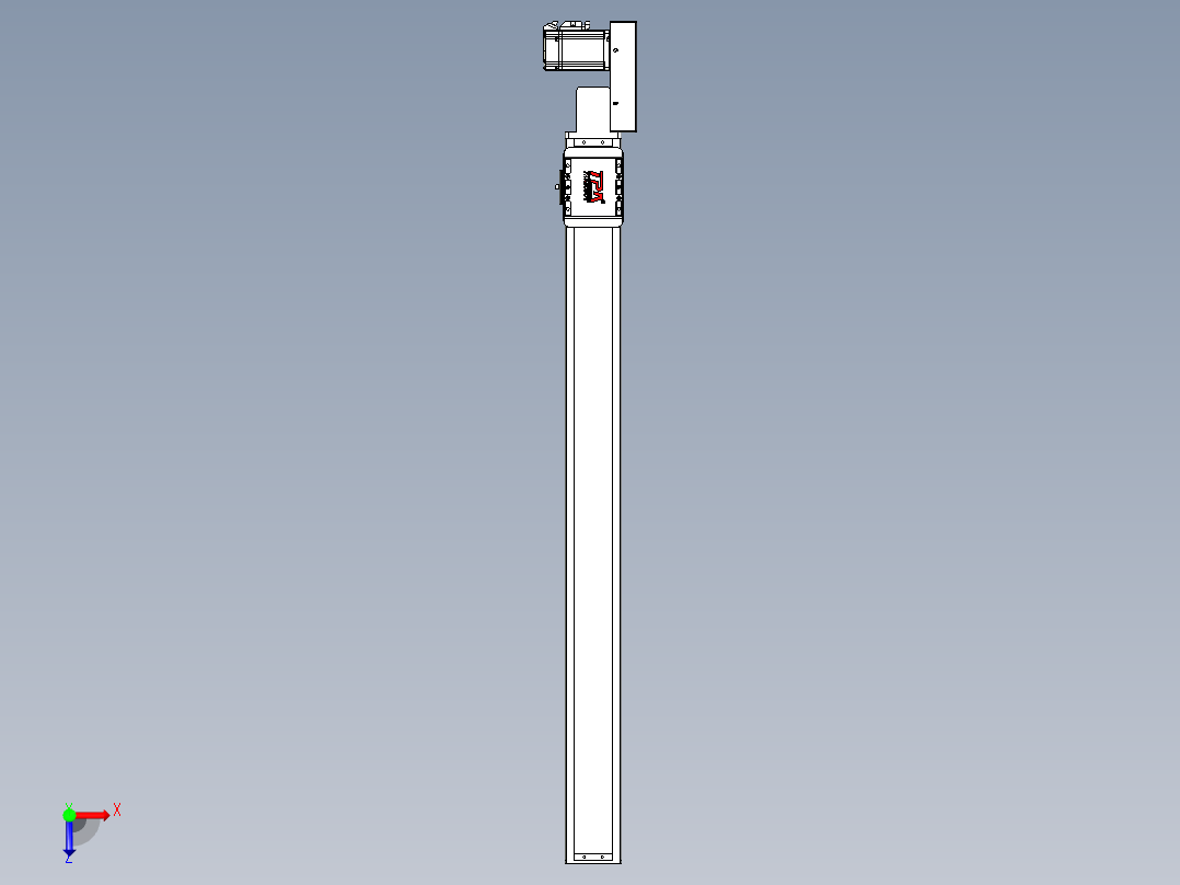 同步带全封闭直线模组TPA-HCB-85D-90-L900-ML-Y-P20-N3俯视图