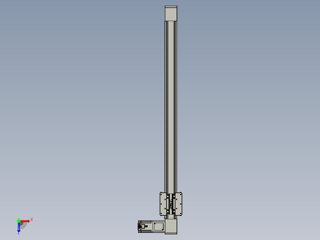 威洛博直线电机模组EB8-L200-S1100-R-P75-MS3俯视图