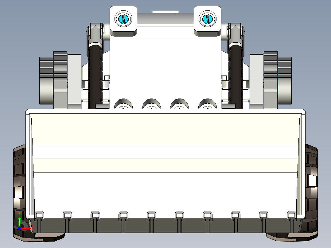 滑移装载机拼装模型 UG STP前视图