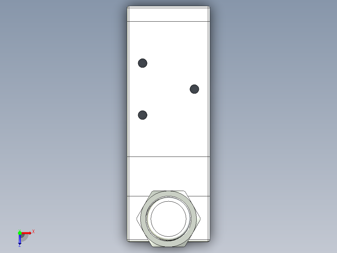 JXPC 4H 330-08（4H系列手拉阀）俯视图