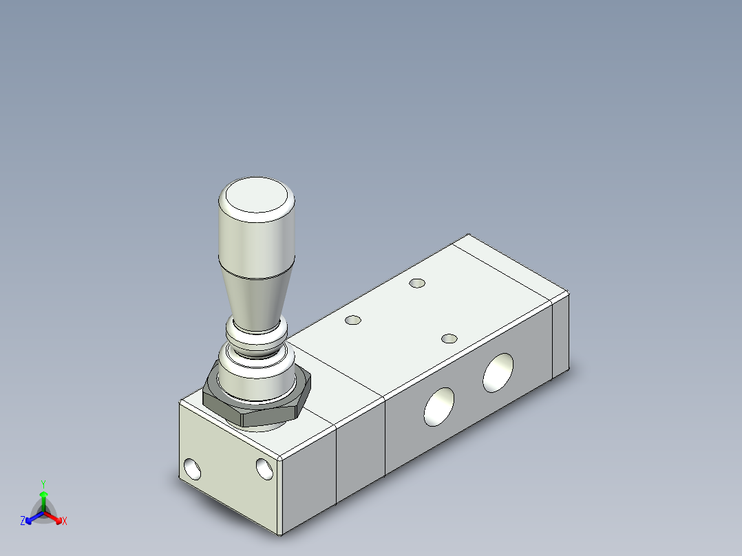 JXPC 4H 330-08（4H系列手拉阀）正等轴测图