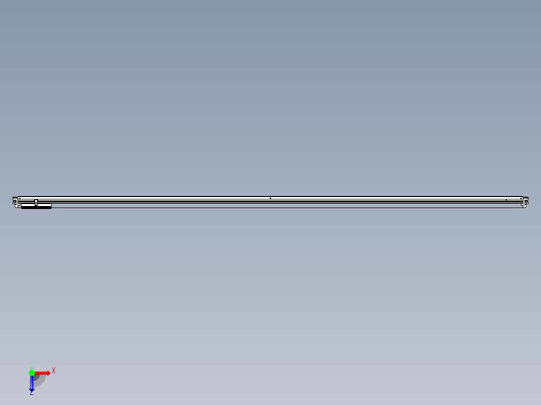威洛博VL系列直线电机模组-VL14S3-S3300俯视图