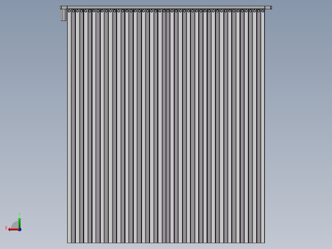 电动窗帘后视图