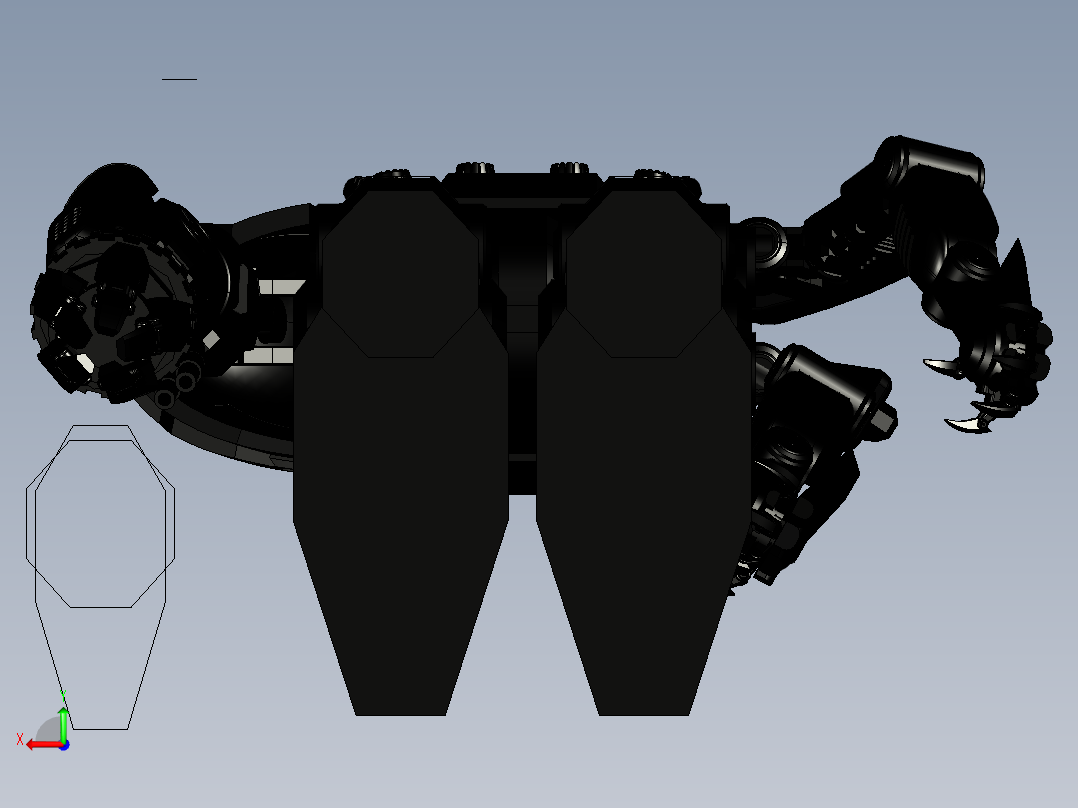 《环太平洋》电影中的暴风赤红后视图