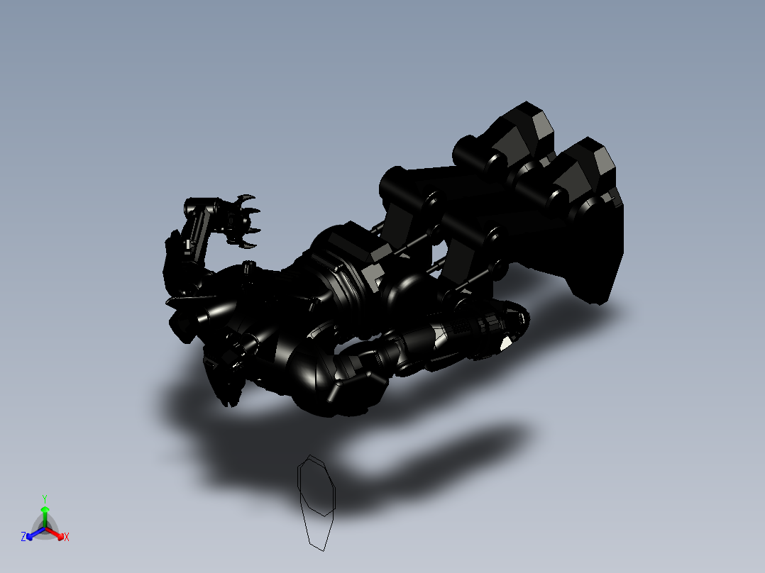 《环太平洋》电影中的暴风赤红正等轴测图