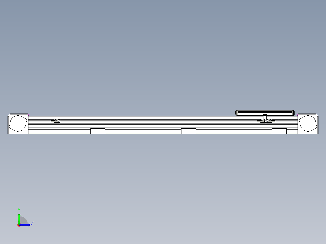 同步带滑台-欧规B8H-L176-S900-L-ZP40-D3-N5左视图