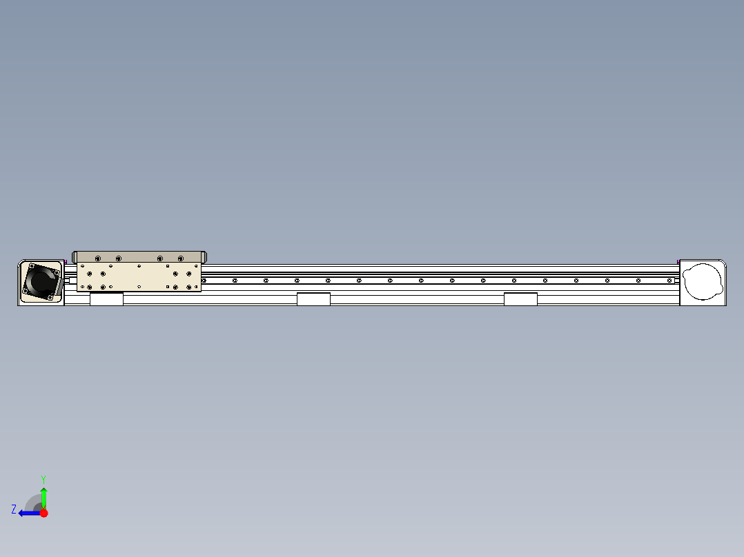 同步带滑台-欧规B8H-L176-S900-L-ZP40-D3-N5右视图