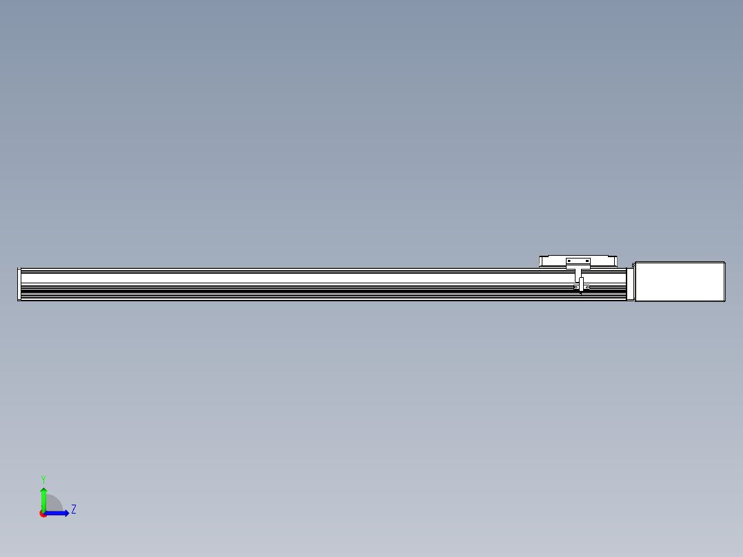 同步带全封闭直线模组TPA-HCB-105D-90-L800-ML-C-P20-N3左视图