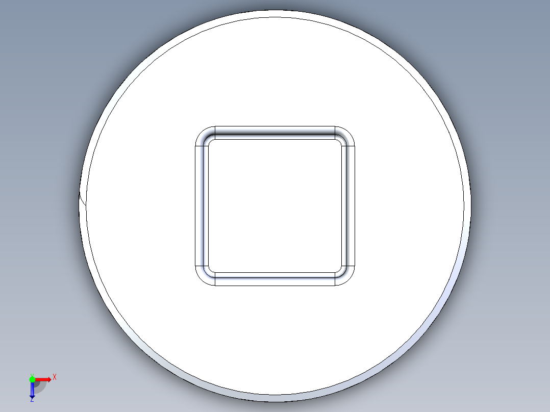 船舶管路系统S25_SeaDrainPLUS_CountersinkCleanPlug-MPT_37E170604_4in Sea Drain Plus - CounterPlug - MPT俯视图