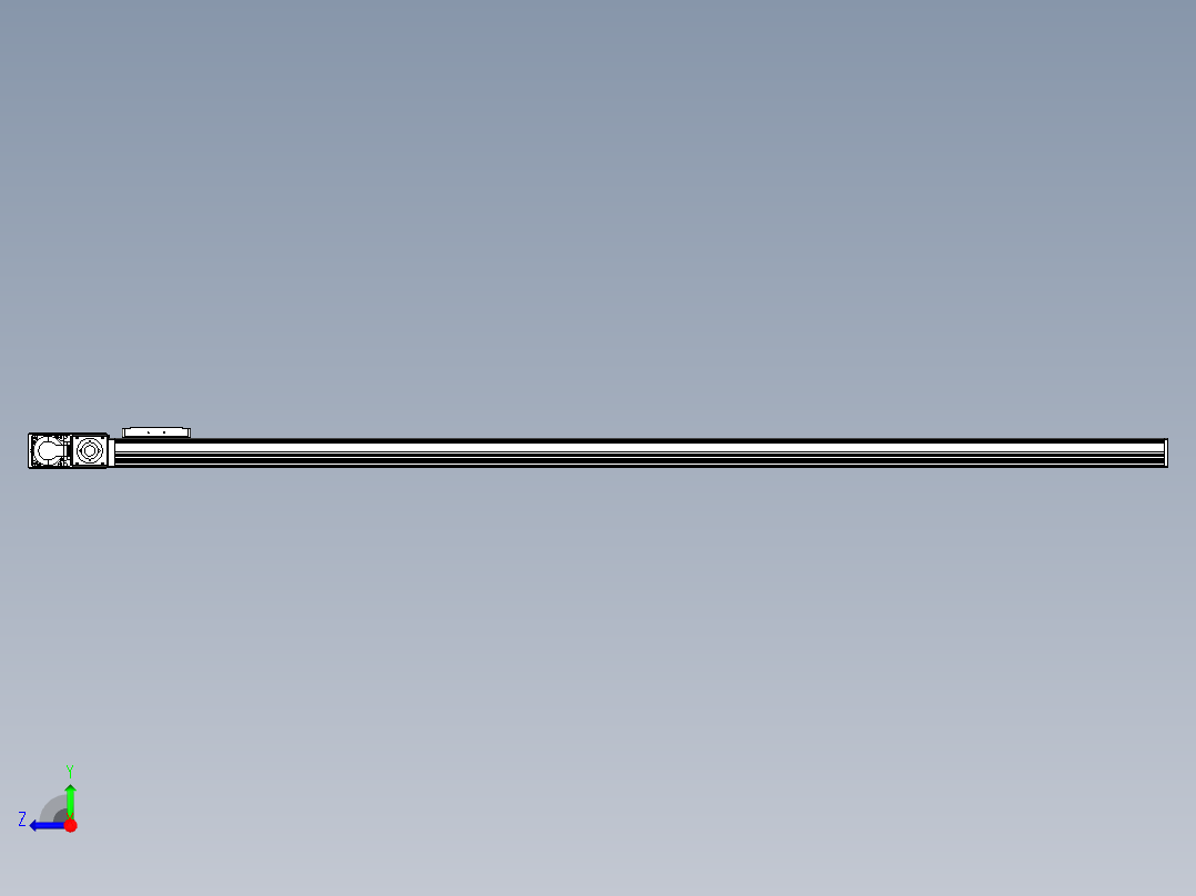 同步带全封闭直线模组TPA-HCB-105D-90-L1800-ML-Y-P20-N3右视图