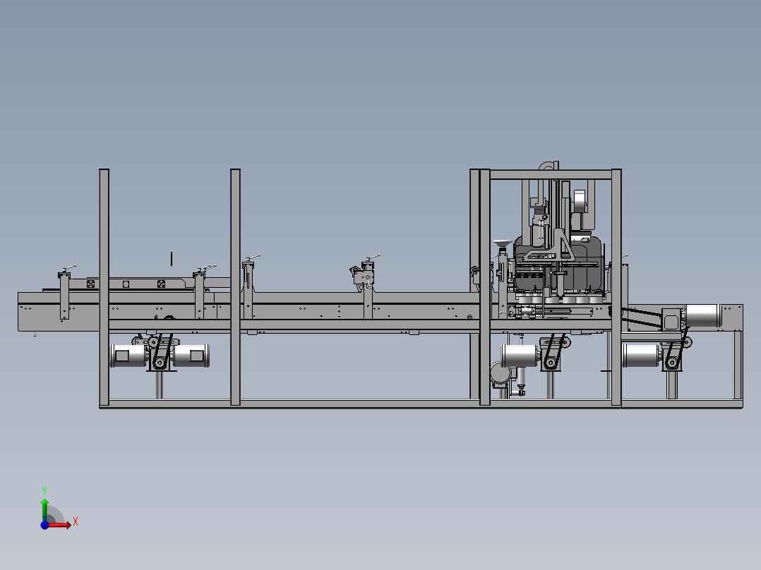 托盘成型穿梭输送机sw21前视图