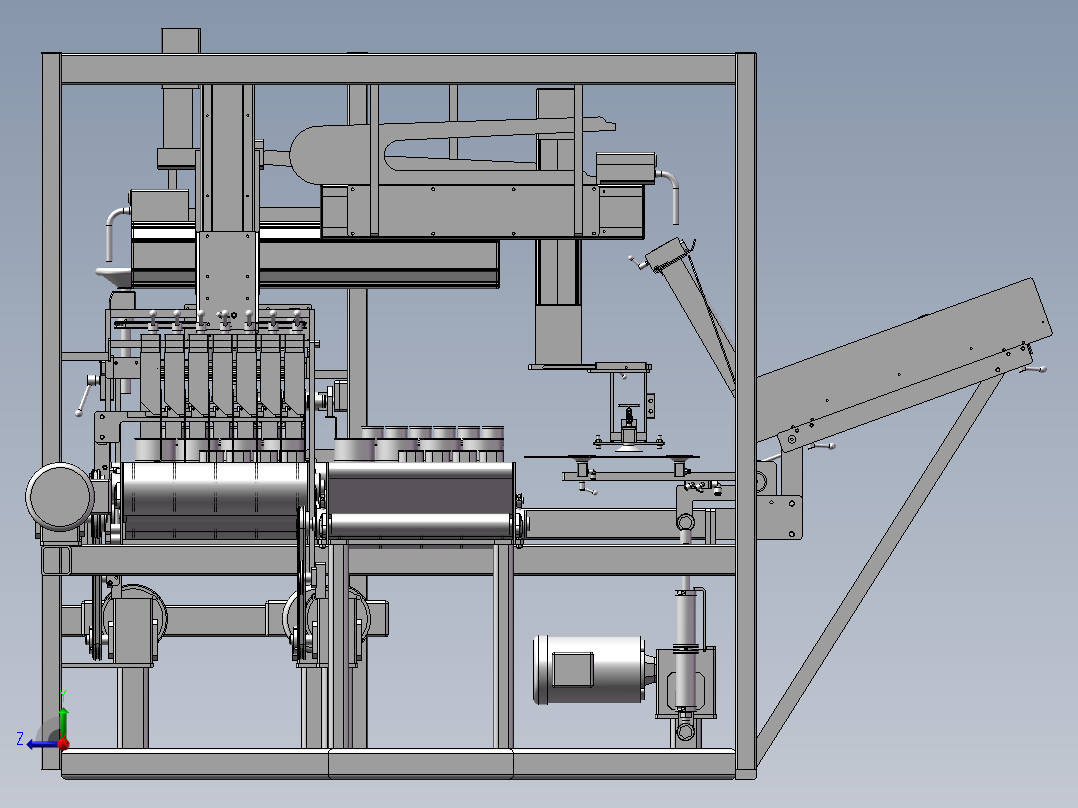 托盘成型穿梭输送机sw21右视图