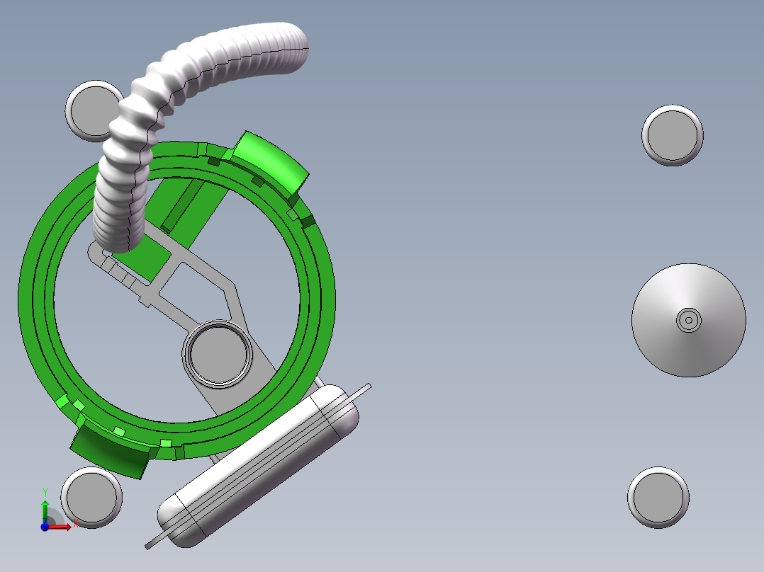 燃油泵结构图sw18可编辑前视图