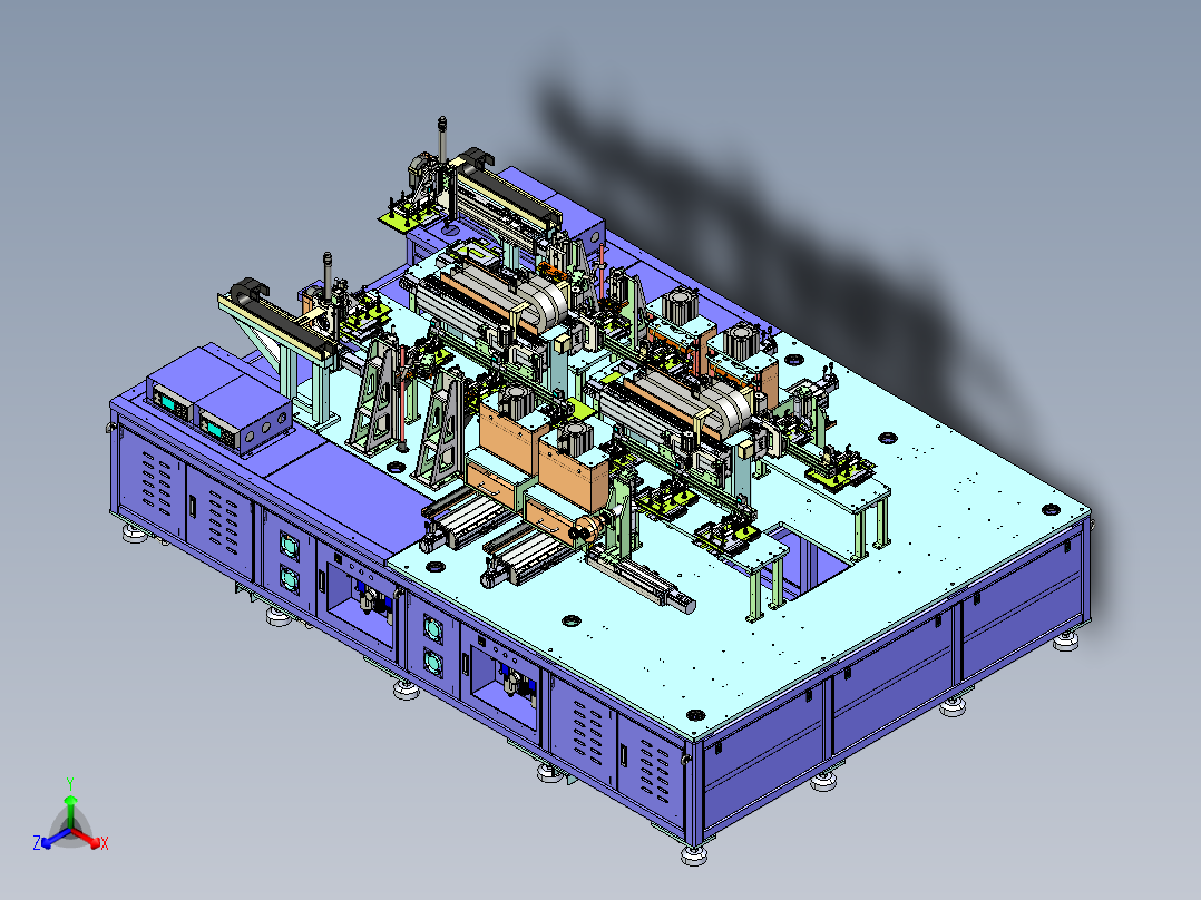 锂电池电芯处理生产线step