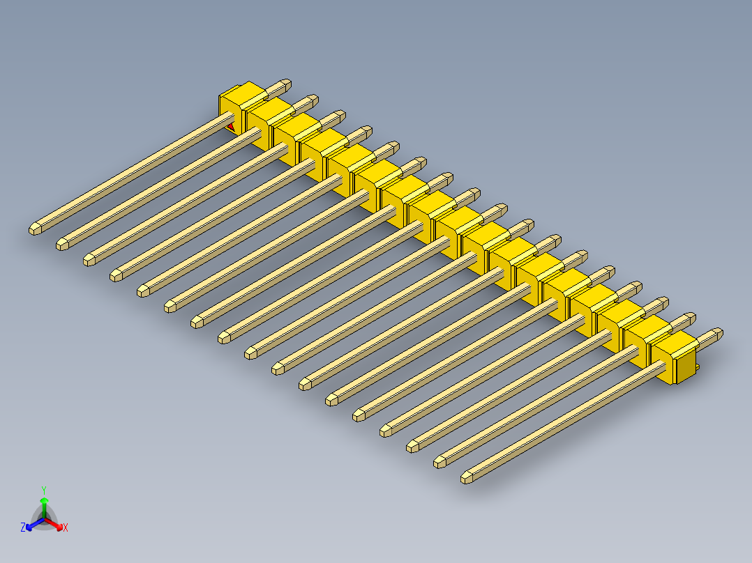 彩色公头100mil（2.54mm）系列-DS1021_yellow_1x17p_100mil_Type19_rev1.0
