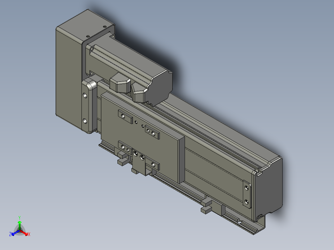 VF丝杆传动-一般环境VT6-L10-C-S80-BR-P10-D4正等轴测图