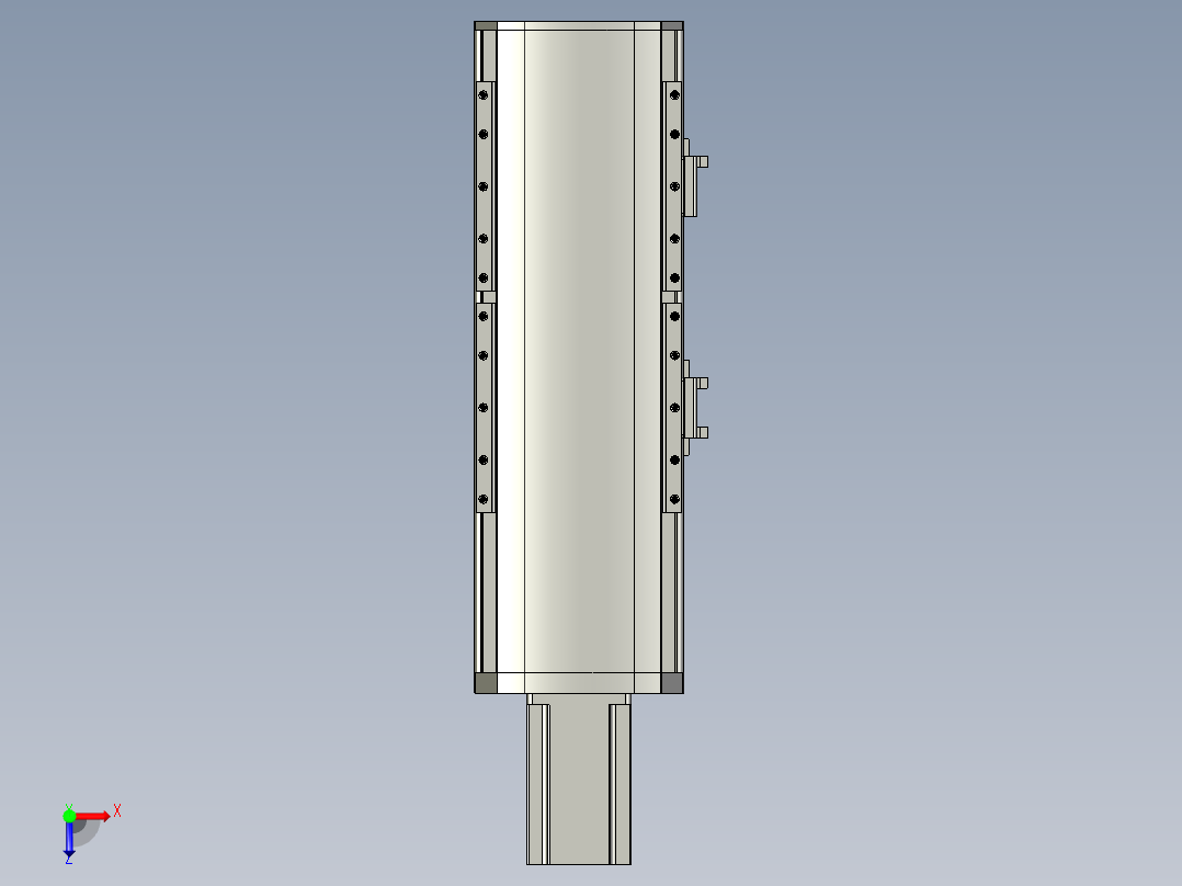 直线模组WG-LHA12-S100-M设计图纸俯视图