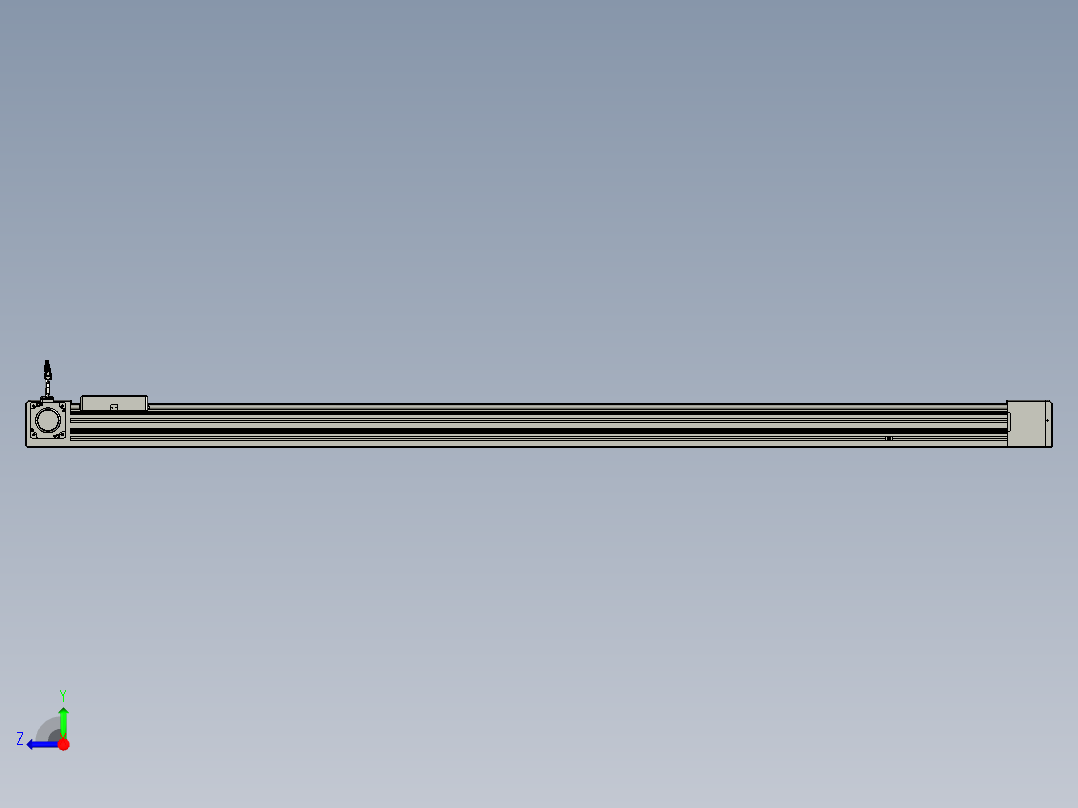 威洛博直线电机模组EB8-L200-S1900-L-P75-MS3右视图