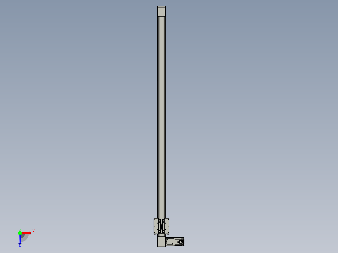 威洛博直线电机模组EB8-L200-S1900-L-P75-MS3俯视图