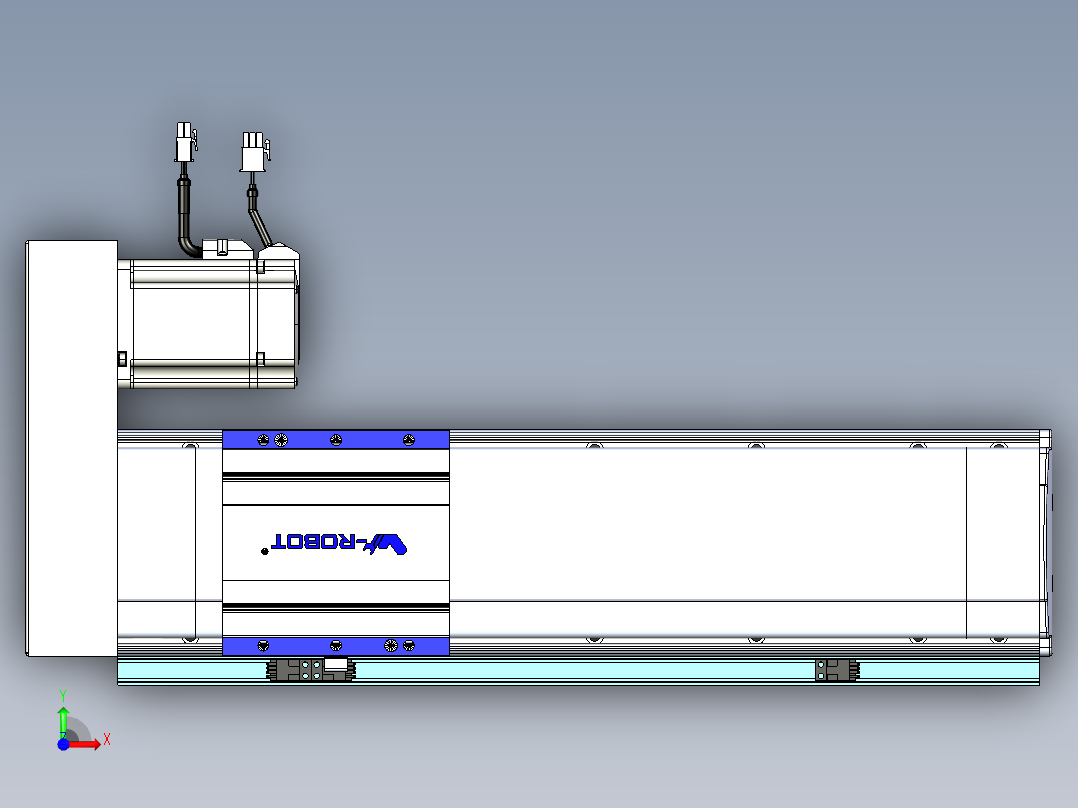 VF丝杆传动-一般环境VF14-Lxx-C-S300-BR-ZP75-C3前视图