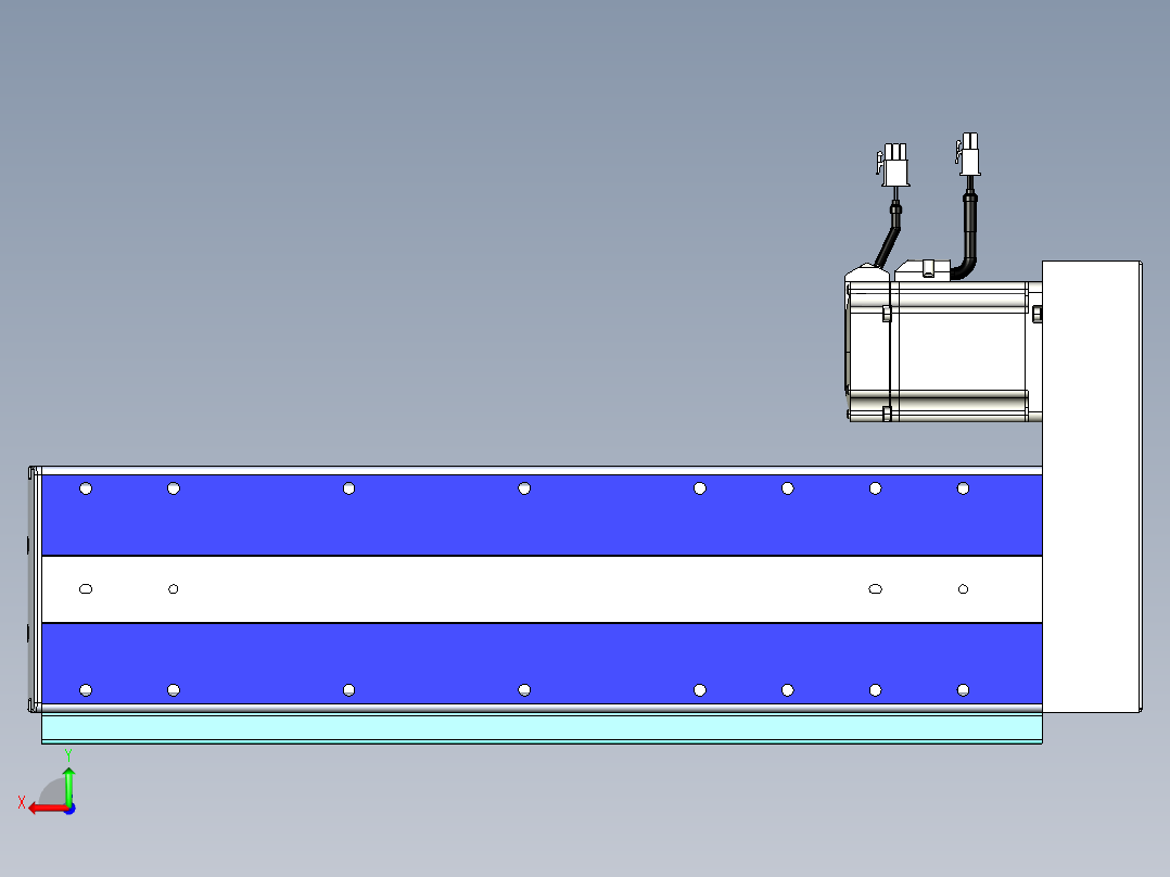VF丝杆传动-一般环境VF14-Lxx-C-S300-BR-ZP75-C3后视图