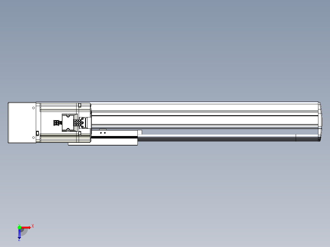 VF丝杆传动-一般环境VF14-Lxx-C-S300-BR-ZP75-C3俯视图
