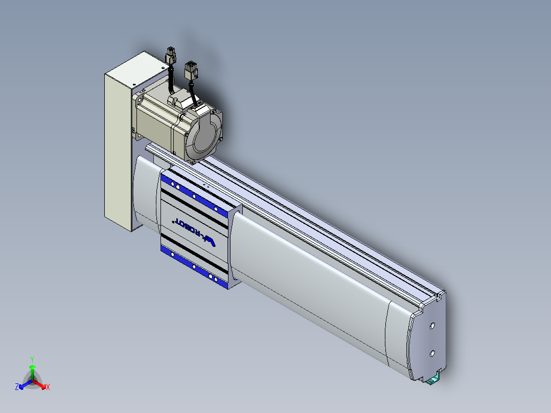 VF丝杆传动-一般环境VF14-Lxx-C-S300-BR-ZP75-C3正等轴测图