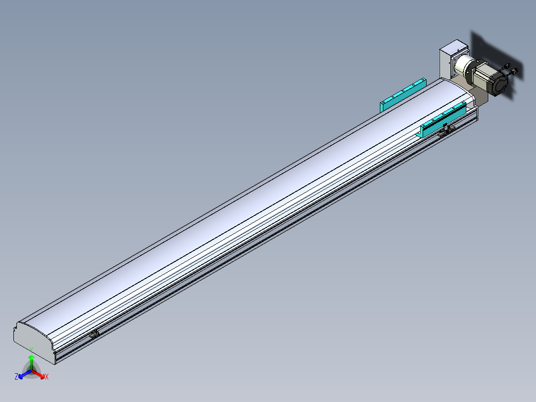 同步带滑台-半封闭B22H-L100-C-S1850-LU-P75-D3-N5
