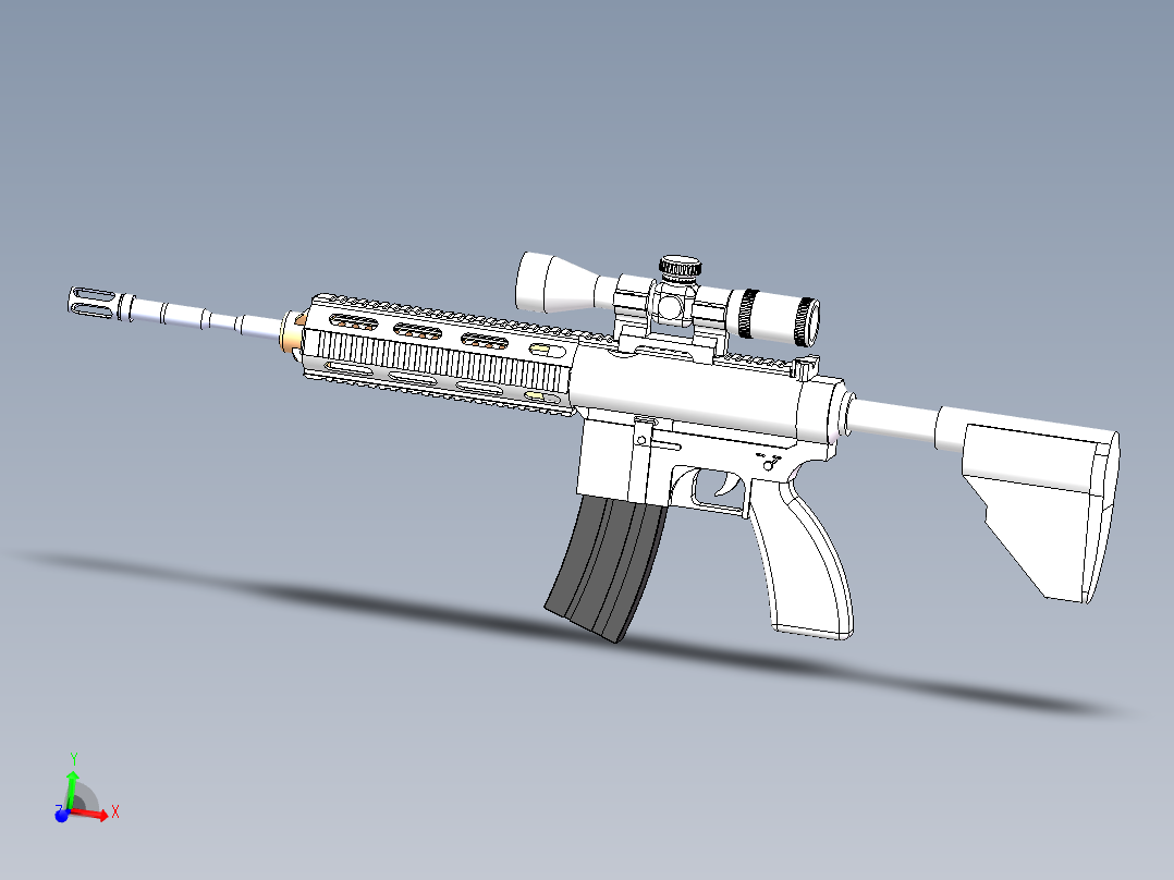 M416玩具枪（初音未来贴纸）