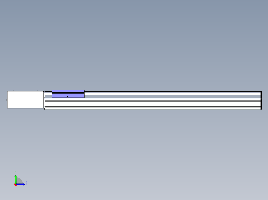 同步带滑台-半封闭B17H-L50-S800-L-P75-D3左视图