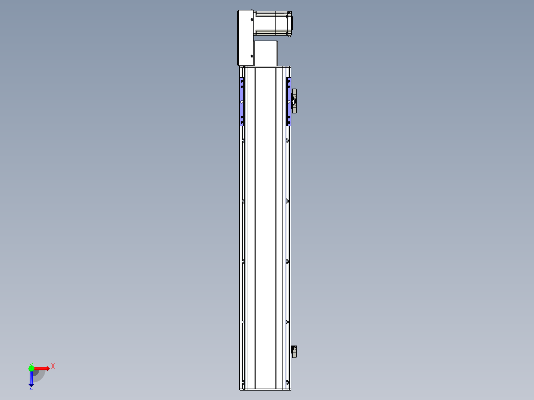 同步带滑台-半封闭B17H-L50-S800-L-P75-D3俯视图