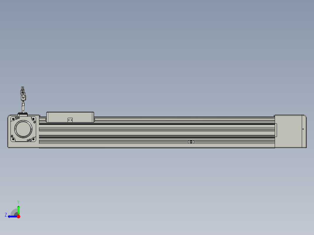 威洛博直线电机模组EB8-L200-S550-L-P75-MS3右视图