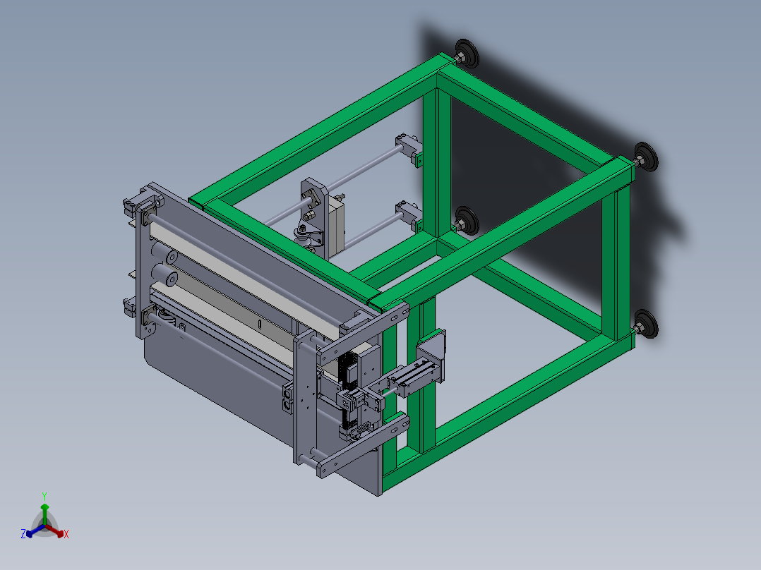 2023.02月-重力牵引式供料机sw18可编辑正等轴测图