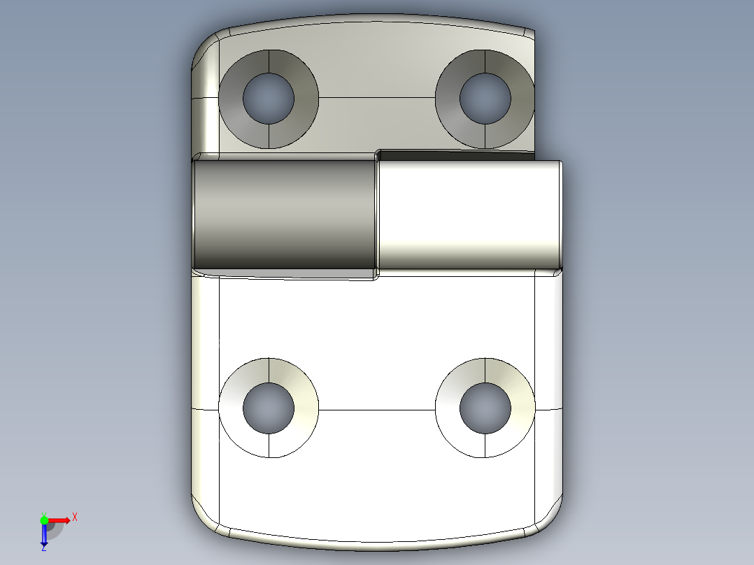 型材-KJN 25-45 DETACHABLE COMBI HINGE LEFT 095K2545L00俯视图