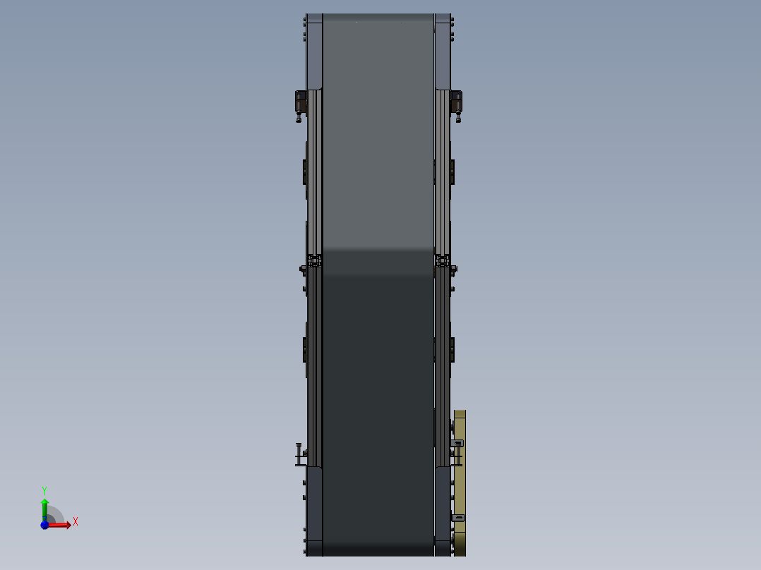 流水线输送机前视图