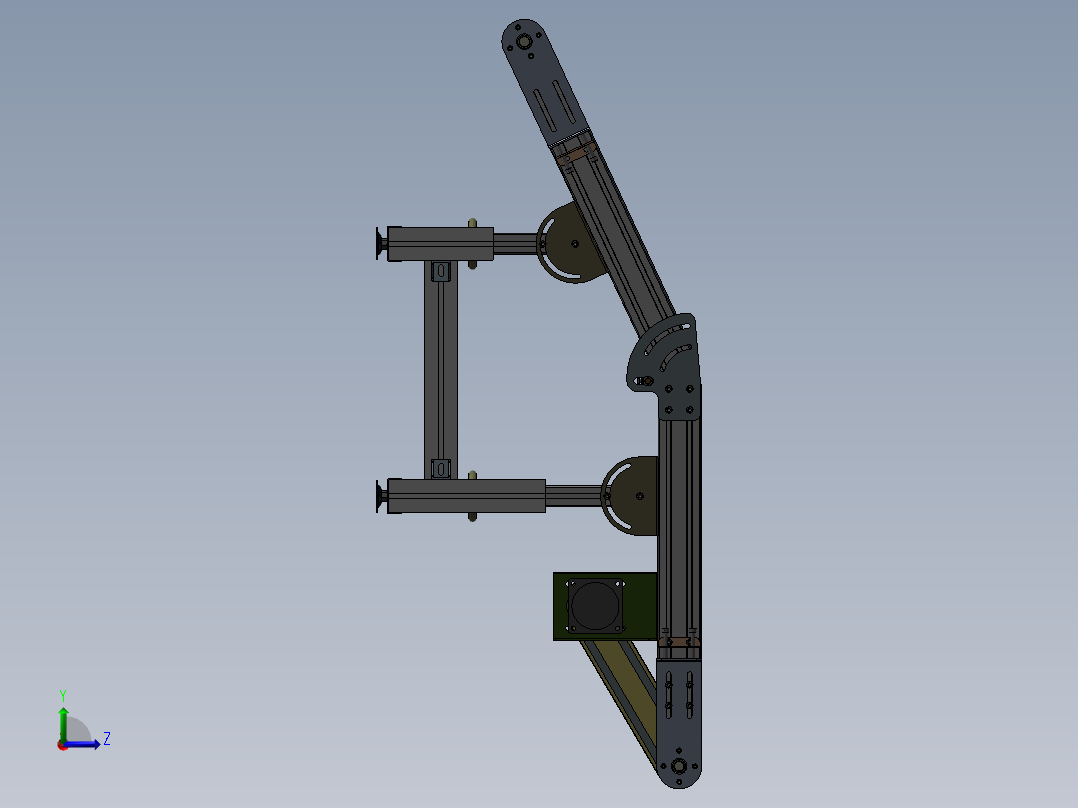 流水线输送机左视图