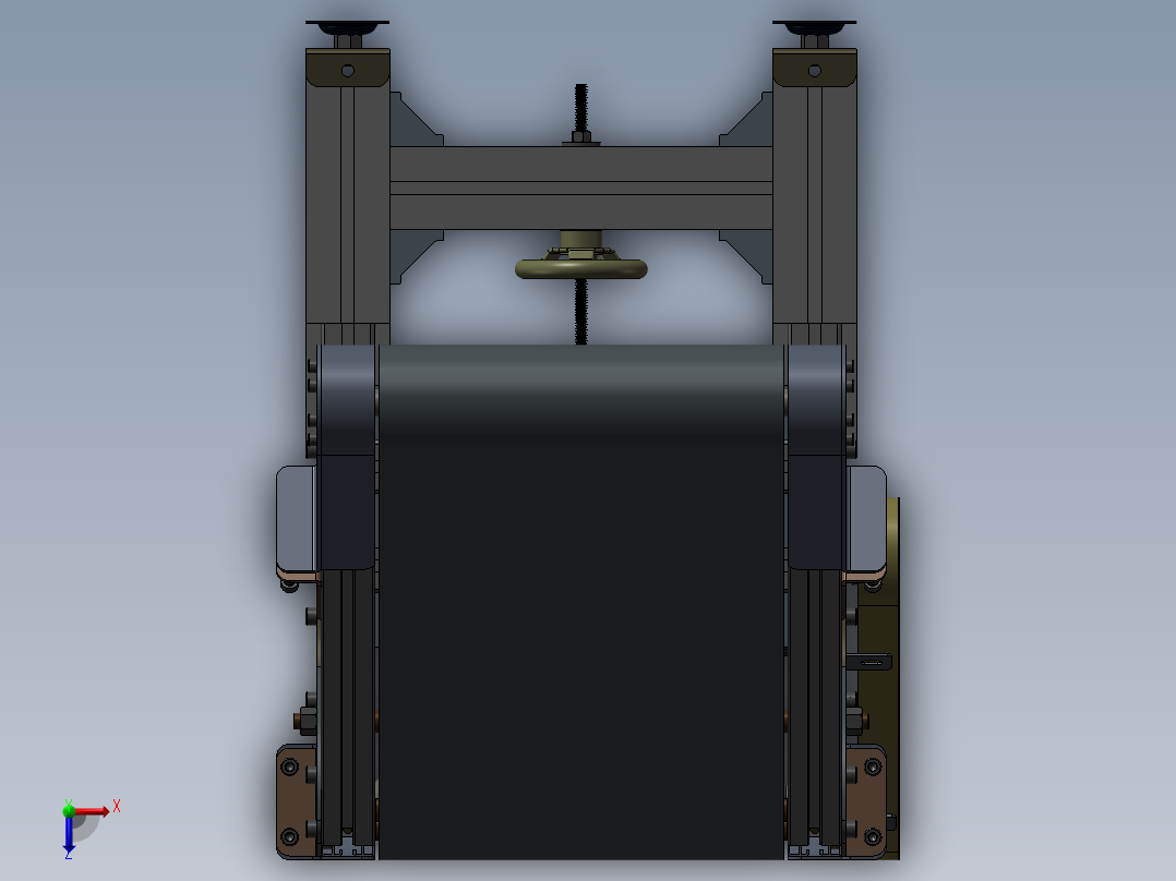 流水线输送机俯视图