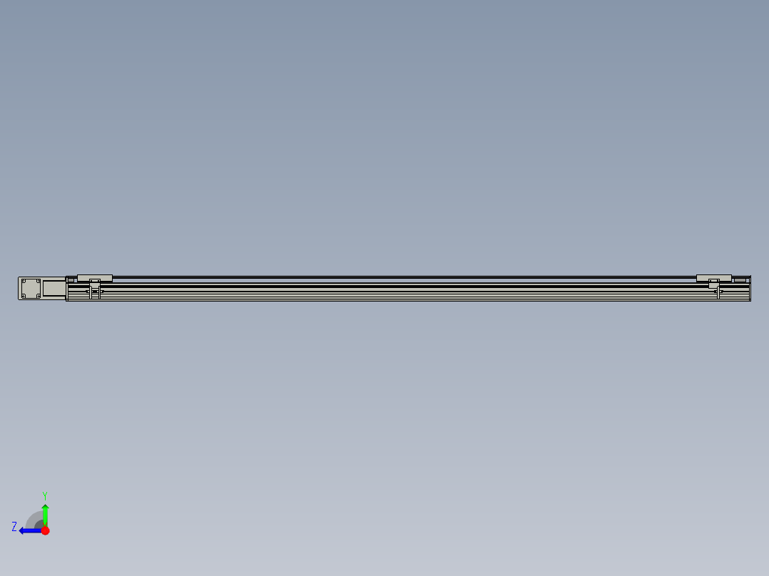 直线模组WG-LHB12-S1900-BL设计图纸右视图