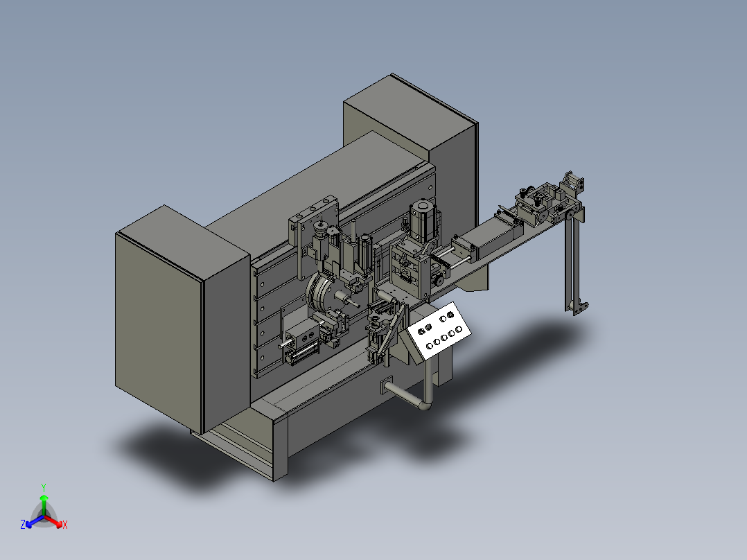 SS410 卷绕机正等轴测图